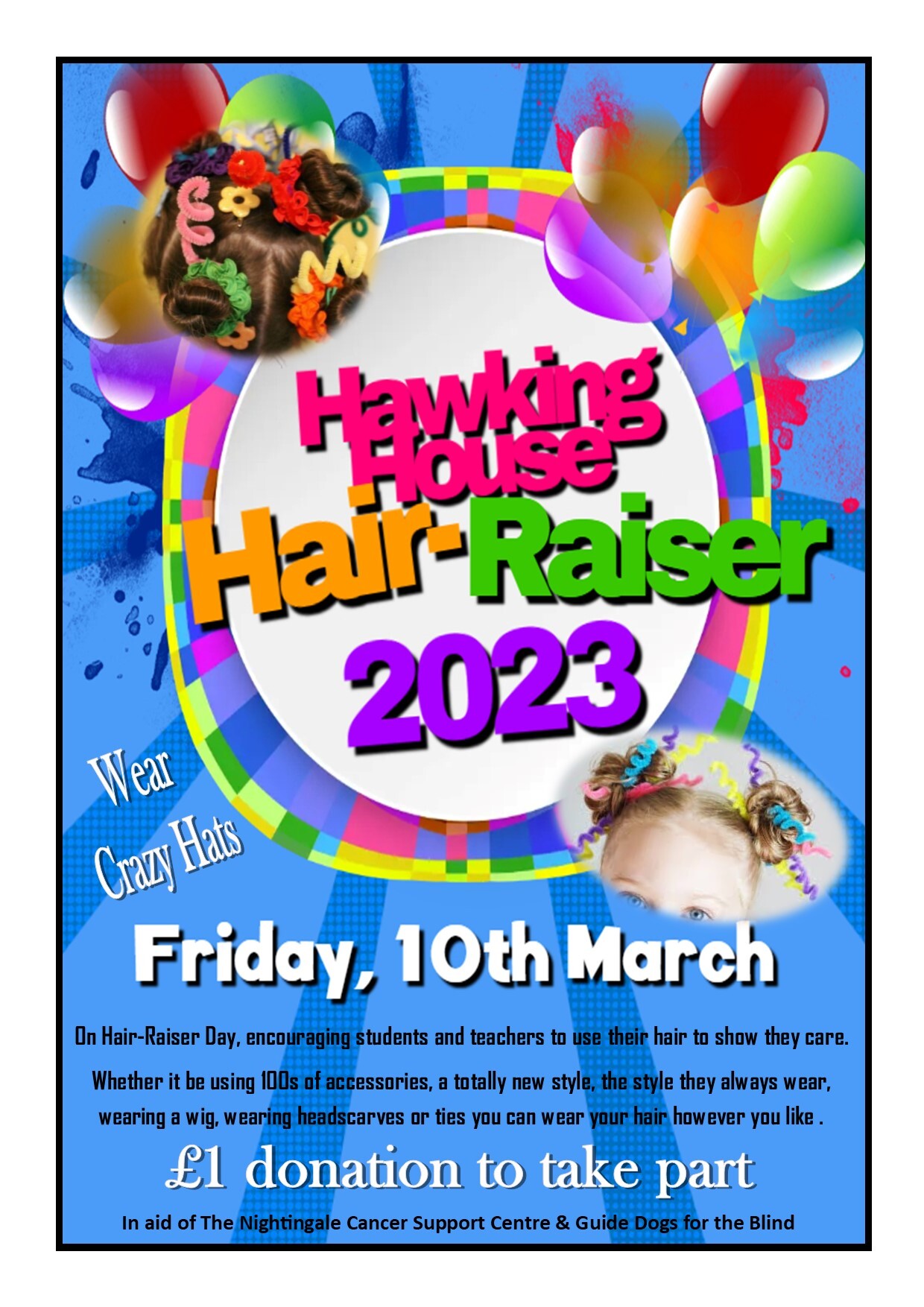 Hair Raiser Charity Day Poster