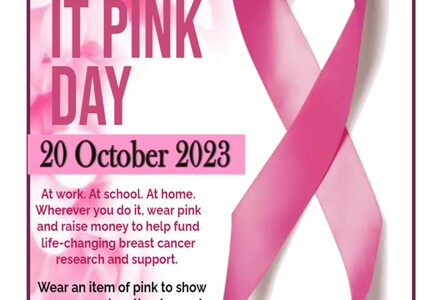 Wear it Pink Day Poster 20 October 2023