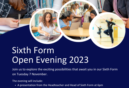 Sixth Form Open Evening 2023