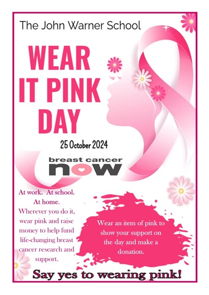 Wear it Pink Day 25 October 2024 Poster